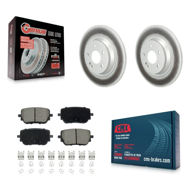 Transit Auto Rear Coated Disc Brake Rotors and Ceramic Pads Kit for Car Mercedes-Benz GLB250 GLA250 EQB 350 300 KGC-102819