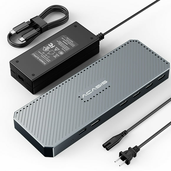 ACASIS Thunderbolt 4 Capture Card Docking Station 4CH HDMI2.0 DP1.4 Loop Out , USB4.0*2 USB3.1*1 External Video Capture Card AC-TV003