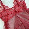 thumbnail image 7 of Levmjia Women's Lace Nightgown Set Deep V Backless Fashion Printed Suspender Adjustable Straps Sleepwear for Honeymoon Underwear Valentine, 7 of 7