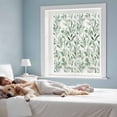thumbnail image 3 of Eucalyptus Leaf Window Privacy Film Green Botanical Rustic Watercolor Leaf Decorative Glass Window Film UV Blocking Static Cling Non-Adhesive Sticker Covering for Home Door 19.6 x 39.3 inches, 3 of 7