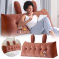 thumbnail image 1 of BKER Reading Pillow Soft Bed Pillow Cushion Support For Head And Back Comfortable Long Bolster Pillow With Ears Design For Sofa And Bed, 1 of 5