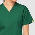thumbnail image 4 of Wink Origins Bravo-Women's V-Neck Scrub Top, Hunter Green, 4X, 4 of 5