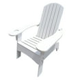 thumbnail image 4 of White Adirondack Style - Sloping Seat for Comfort - Patio or Deck Relaxation - 264LBS Weight Limit, 4 of 4