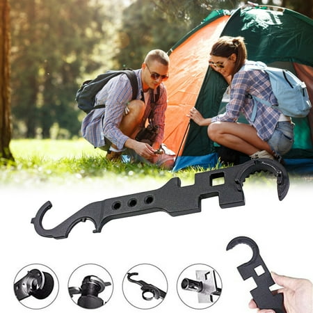 

JNGSA Tool Wrench All-Steel Metal Large Wrench Outdoor Camping Multi-Function Wrench Clearance