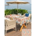 thumbnail image 4 of Easter Outdoor Tablecloth - 60x120 Inch Rectangle Dining Table Cover, Country Spring Watercolor Leaves Floral Eggs Waterproof Outdoor Table Cloth with Umbrella Hole & Zipper for Picnic/Patio/Party, 4 of 7
