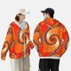 thumbnail image 4 of Balery Orange Rotating Sudadera ligera de manga larga con capucha y protección solar UPF 50+ para hombre y mujer, ideal para pesca y running-3X-Large, 4 of 7