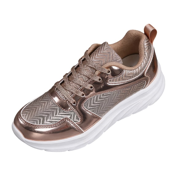 Women's Sequin Sneakers Shiny Lace Up Platform Sneakers Sparkly Tennis Shoes for Women Comfy Walking Shoes