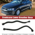 thumbnail image 2 of Unique Bargains 1 Pair Crankcase Lower Breather Hose for BMW 550i No.11157575641/11157575640/11157646086/11157646087, 2 of 7