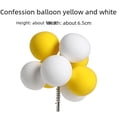 thumbnail image 3 of Globo de colores para decoración de pasteles, globo de arcilla pegajosa con luz enchufable, globo de confesión, fiesta de cumpleaños, postre, vestido, tarjeta de inserción, 3 of 6