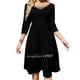 thumbnail image 1 of Vestido acampanado con nudo de corazón Sew Semene Suwene Diseño de moda Vestido holgado de talla grande Business Insider Best Stunt Rider Chopper, 1 of 6