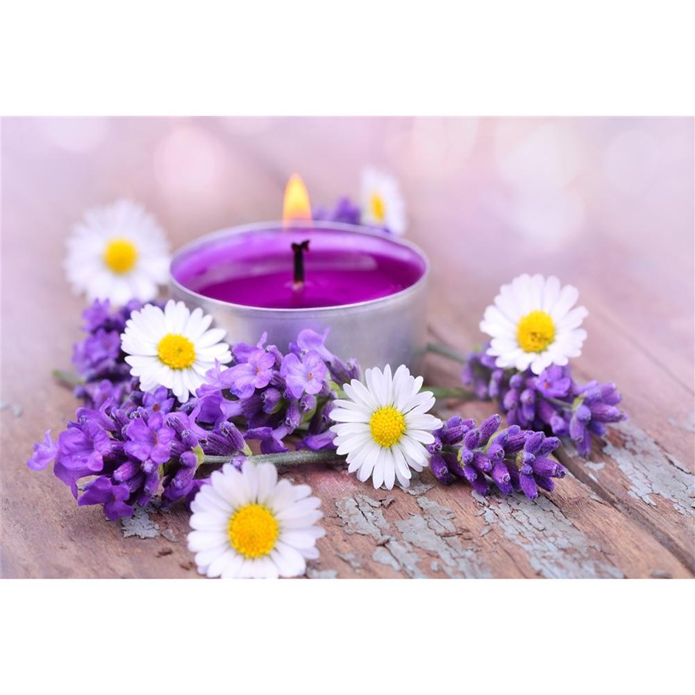 Embroidery 5D DIY Flower Lilac Daisies Part Diamond Painting Cross Stitch Mosaic