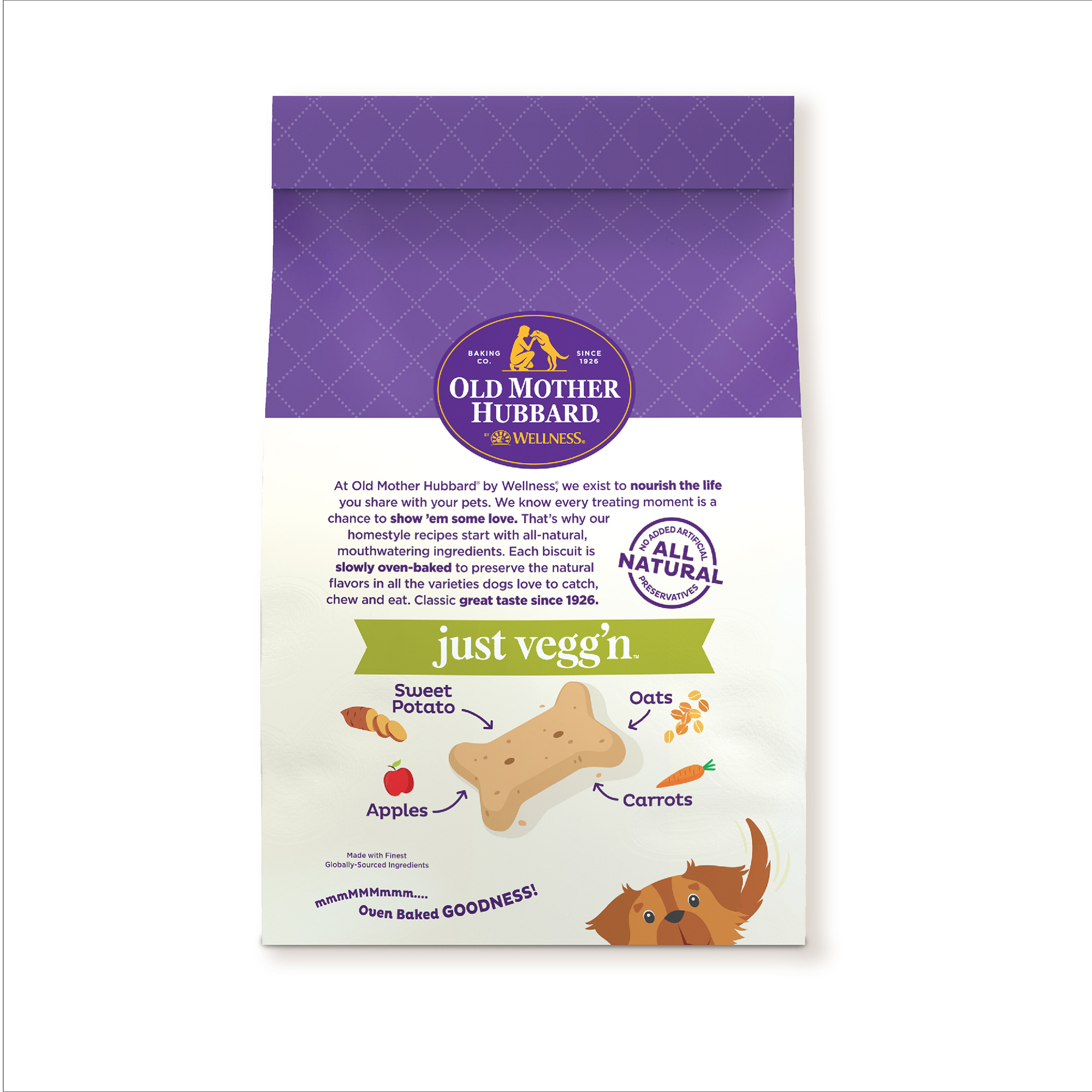 Old Mother Hubbard by Wellness Classic Just Vegg'N Natural Small Biscuits Dog Treats, 3.3 lb bag - image 4 of 11