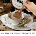 thumbnail image 4 of KAKOWELY Reusable Stirring Spoon Heart Shape Spoon Light Brown Acacia Wood Serving Soup 1Set, 4 of 8