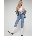 thumbnail image 6 of Steve Madden Hayward Leather Block Heel Round Toe Western Boots White Leather (6, White Leather), 6 of 6
