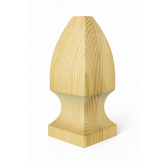 Jumbo French Gothic Post Finials – Treated Pine, Fits 6x6 Wood Posts, 8 Pack