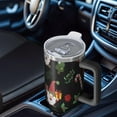 thumbnail image 6 of Black Christmas Gnome and Gift Pattern Tumbler with Handle and Lid,40oz Double Wall Vacuum Insulated Tumbler,Cups Gift for Women and Men, 6 of 7