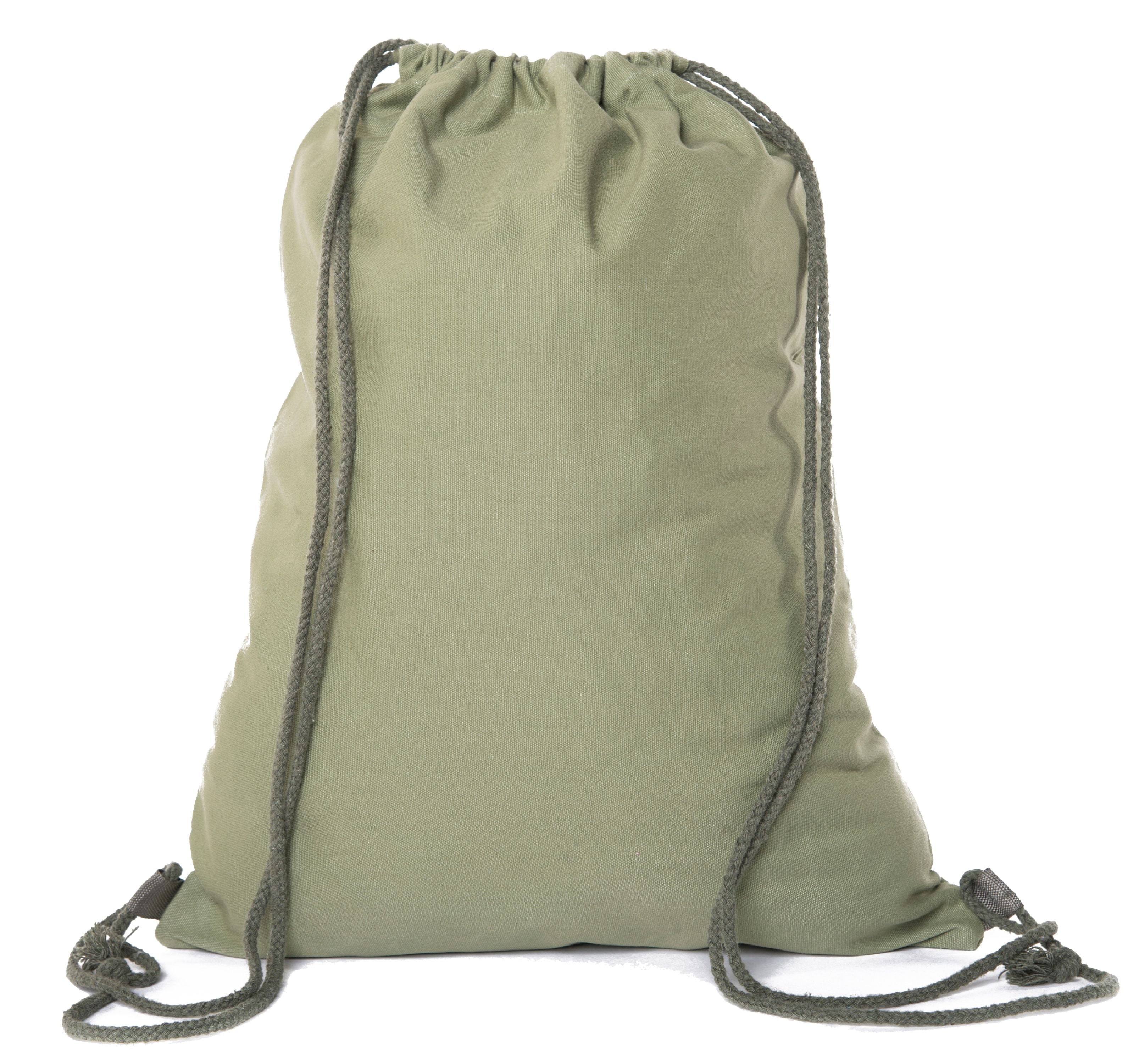 Fashion Unisex Cotton Fabric Backpacks Printing Bags Drawstring Backpack 3 Sizes 