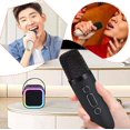 thumbnail image 2 of ❉Mini Máquina de Karaoke TQEHS para Niños con 2 Micrófonos Portátil Bluetooth LED Z7Q7, 2 of 5