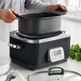 thumbnail image 3 of GreenPan 6-Quart, 14-in-1 Slow Cooker, Family Size, Ceramic Nonstick, Dishwasher Safe Parts, Black, 3 of 11