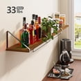 thumbnail image 5 of Floating Shelves Rustic Wood Wall Shelf Set of 3, Bookshelf Bathroom Shelf for Living Room, Office, and Bedroom (White), 5 of 5