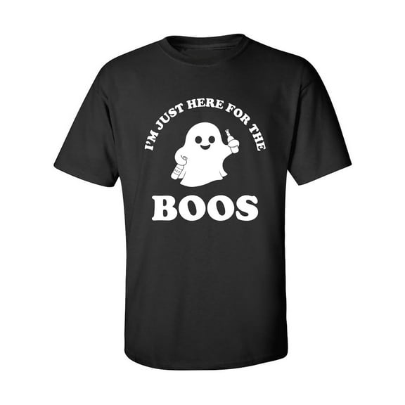 Just Here For The Boos Adult Short Sleeve T-shirt