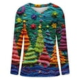 thumbnail image 4 of Christmas Cardigans for Women Plus Size Casual Print Long Sleeve Fashion Open Front Jacket, 4 of 5
