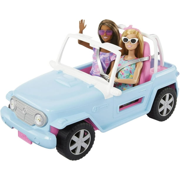 VEHICULO MATTEL BARBIE CAMIONETA AZUL/ROSA Walmart en línea