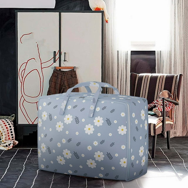 Jusqu'à 65 % de Rabais! Gspmoly Sac de Rangement Surdimensionné pour Vêtements et Couettes Armoire Tri Boîte de Rangement Sac de Rangement Portable Sac de Rangement à Fermeture Éclair pour Tasses jusqu'à 65 % de Rabais