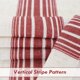 thumbnail image 3 of Cortinas DriftAway, 137 cm, mezcla de lino, con rayas verticales, rojas, 2 paneles, 3 of 7