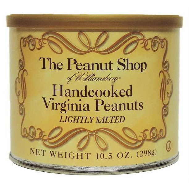 Virginia Peanuts Lightly Salted 10.5oz The Peanut Shop of
