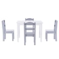 thumbnail image 2 of Giftmark 3009W White Rectangle Square table with 4 Chairs, 2 of 8