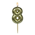 Way to Celebrate! Gold Birthday Candle, Number 8