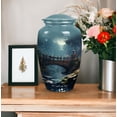 thumbnail image 4 of Enchanted Forest Bridge - Large Urn - Urns For Ashes Adult Female Mother - Urn For Ashes Adult Male - Decorative Urns (10inch), 4 of 5