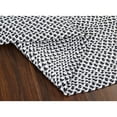 thumbnail image 2 of Tri-Color Farmhouse Braided Rug - Cotton Buffalo Check Black,White,Gray 2' X 3' Oval, 2 of 3