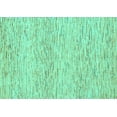 thumbnail image 1 of Ahgly Company Machine Washable Indoor Rectangle Solid Turquoise Blue Modern Area Rugs, 2' x 4', 1 of 4