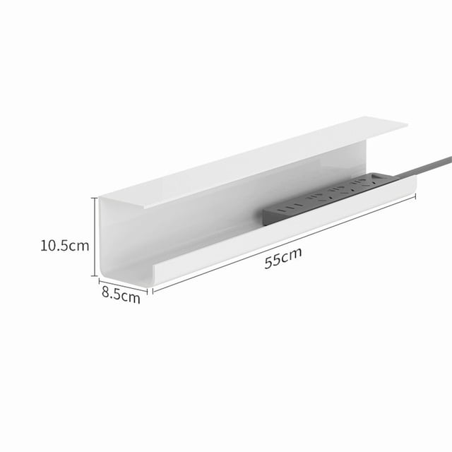 Under Desk Cable Management Tray, Cord Organizer, PVC Cord Management Tray, No Drill Desk Cable Organizers, Under Table Cable Management Basket, For Office Home