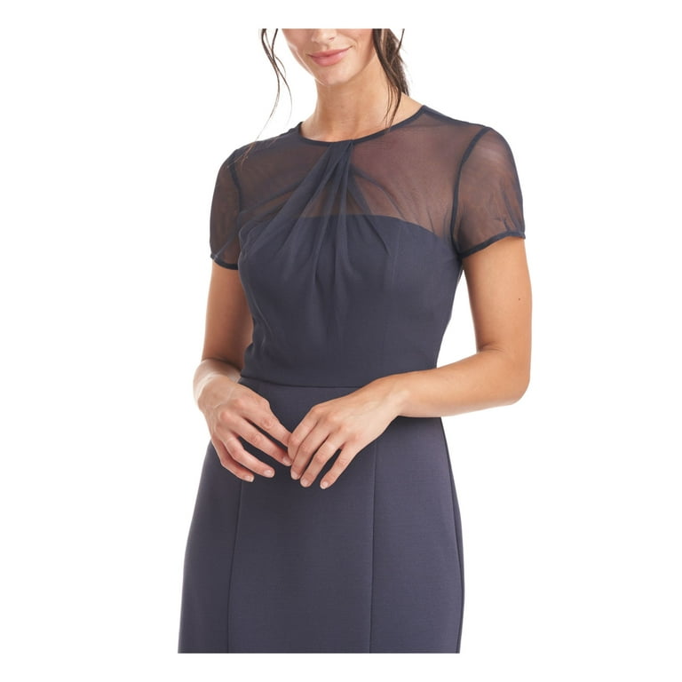 Js collections illusion hotsell neck sheath dress