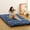 Blue-Twin, variant on 3" Thick Japanese Futon Floor Mattress -100% High-Density Foam, Comfortable Sleeping Pad, Tatami Mat for Dorm, Bedroom or Guest Room