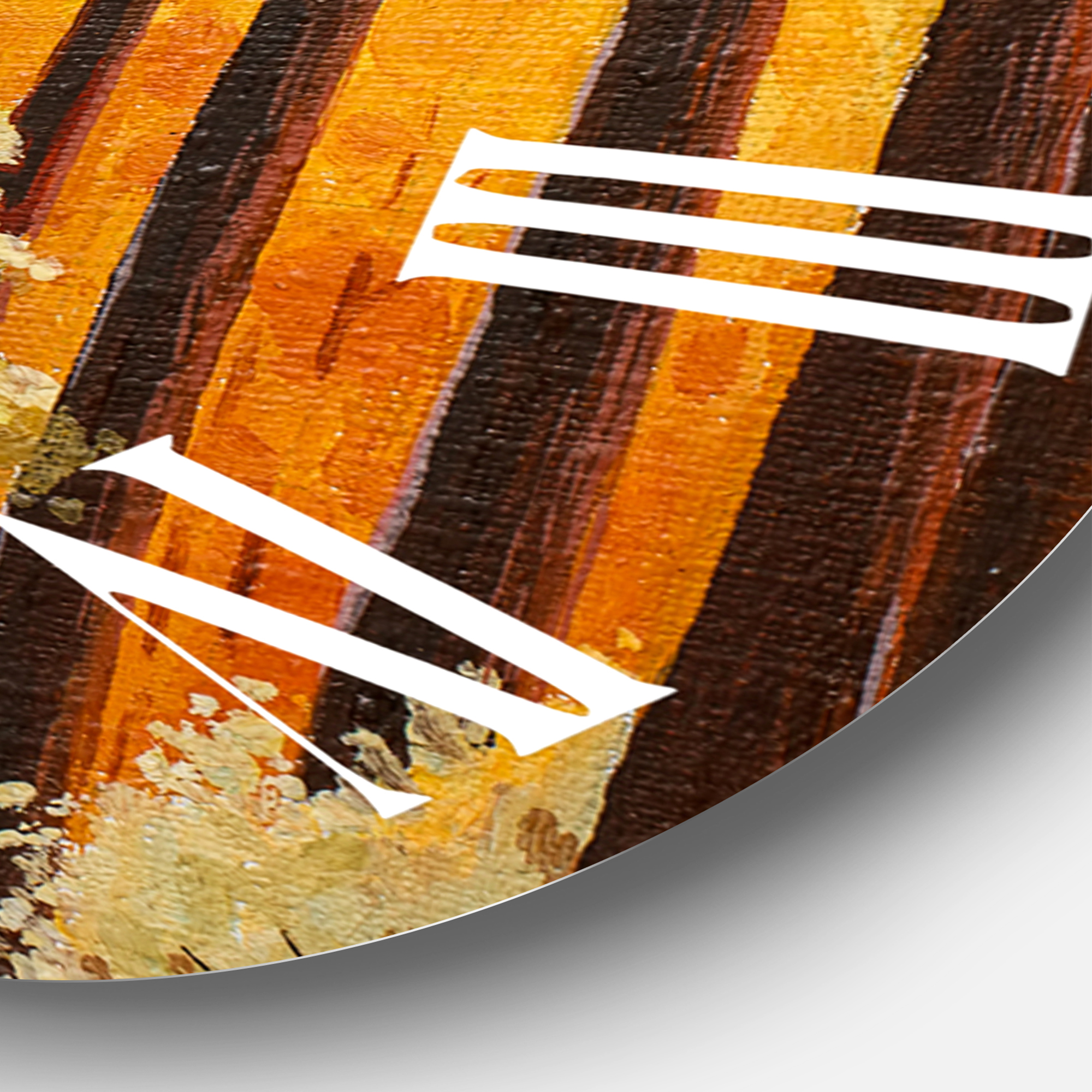 Designart 1 in Quartz Farmhouse Wall Clock