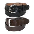 thumbnail image 1 of CTM®  Leather Removable Buckle Belts (Pack of 2) (Men's), 1 of 3