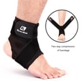 thumbnail image 3 of Soidarity 1 pieza de ajuste de vendaje para pies, soporte para tobillo, prevención de esguinces, deporte, Fitness, banda protectora para tobillo Accesorios para máquinas de ejercicios negro L Soidarity  OD1608-03B, 3 of 6