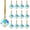 07-Multicolor-B 3.15 Inch, variant on 8 Pcs Christmas Glass Ball Hanging Ornaments for Tree and Wedding Decor Christmas Decorations, Iridescents Mini Round Prisms Suncatcher Pendant with Chain 3.15 Inch Blue
