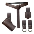 thumbnail image 3 of Conjunto de cinturón de caballero medieval, accesorios de disfraz para fiesta, para adultos, actuaciones escénicas Estilo B, 3 of 10