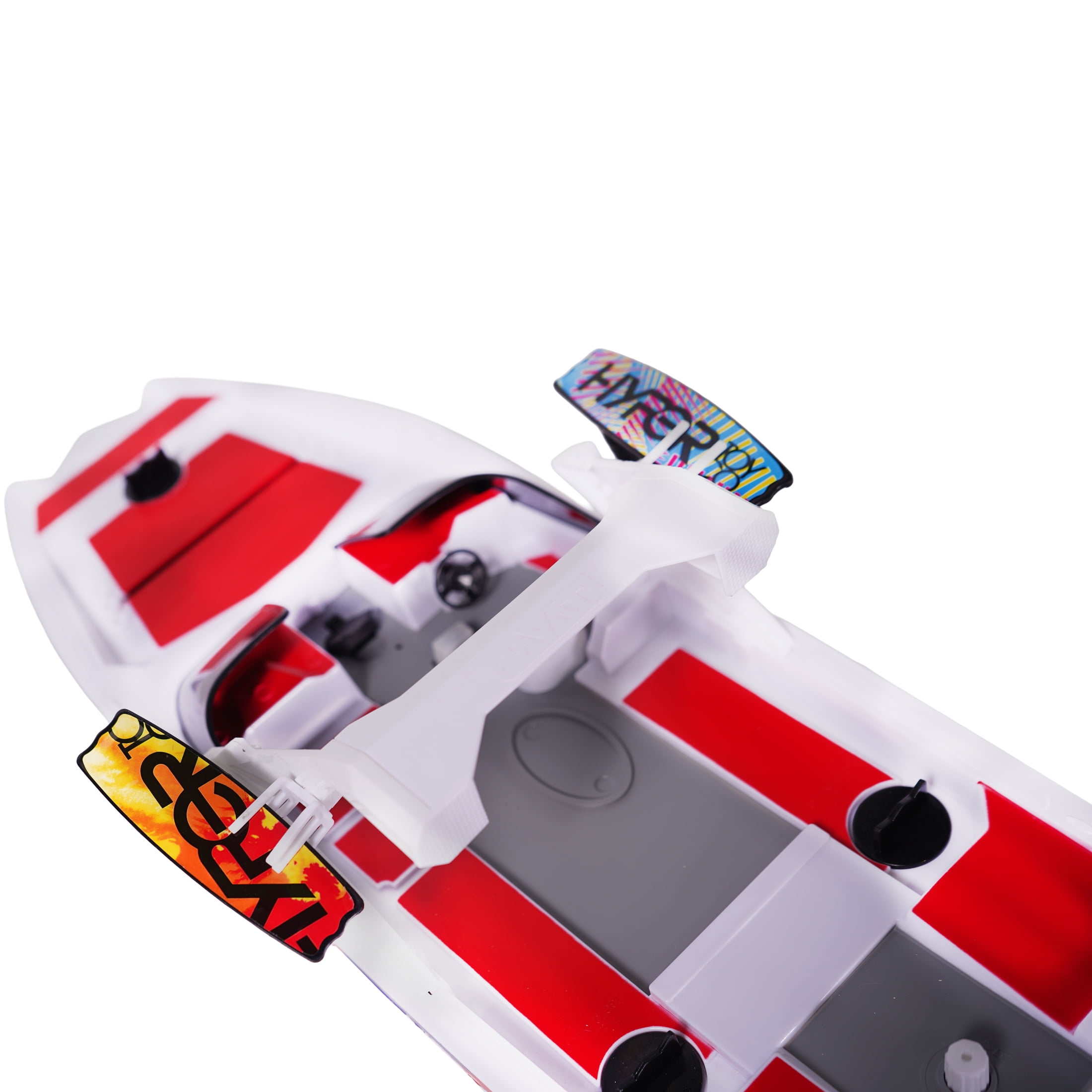 Hyper Toy Company, Pavati 2.0 RC Wakeboard Boat, 1:18 Scale with Remote and Battery, Stars/Stripes