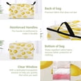 thumbnail image 3 of Foldable Clothes Storage Bags Clothes Organizer Bin with Clear Windows for Clothes Bedding Yellow Lemon Pattern, 3 of 6