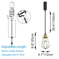 thumbnail image 3 of Kiven J-Type track lighting pendants Anti Glare,Industrial J track pendant lights with Iron Guard Lampshade,Farmhouse Track Lighting Fixture Adjustable for Kitchen Island,Gold(1 Light), 3 of 7