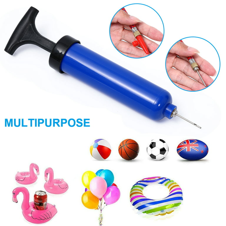 Portable Ball Pump Air Pump Inflation Pump Inflator Kit with Needle,  Nozzle, Extension Hose Hand Pumps for Basketball Football Volleyball Water  Polo