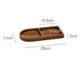 thumbnail image 6 of Tongina Wood Serving Tray Wood Breakfast Platter Vintage Small Decorative Tray Dessert Plate Divided Platter for Snack Western Steak A, 6 of 6