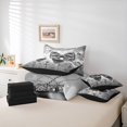 thumbnail image 6 of Erosebridal Kids Cartoon Bowtie 7pcs Bedding Comforter Set For Bows Lover,Dreamy Princess Style Ballet Girly Queen Bedding Sets,Reversible black, 6 of 7
