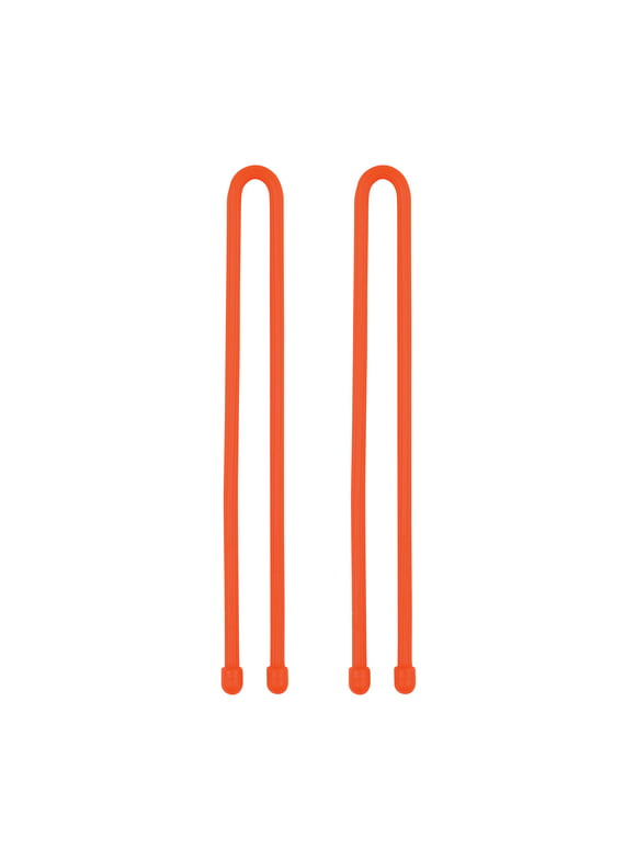 Nite Ize Gear Tie Reusable Rubber Twist Tie 12 in. - 2 Pack - Bright Orange